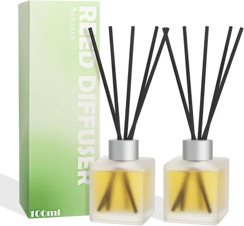 Miniatura 11 de Difusor de junco, aceites aromáticos cítricos y naranja, fragancia para el hogar, 3.4 onzas líquidas (3.4 fl oz) de larga duración, aceite esencial