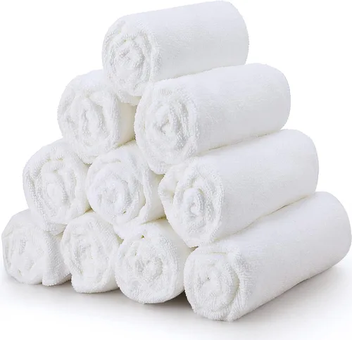Miniatura 4 de Shimeyao Paquete de 26 toallas de mano absorbentes de microfibra, secado de pelo, a prueba de blanqueador, sin pelusas, para el hogar, salón, spa