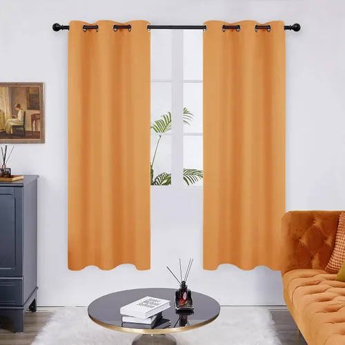 Miniatura 135 de Deconovo Cortina opaca, para oscurecer la habitación Gris claro