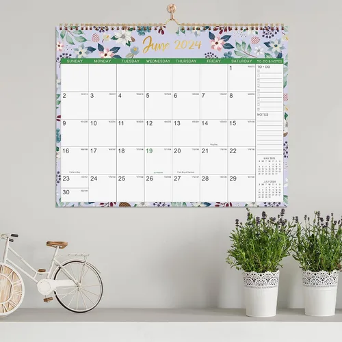 Miniatura 6 de Calendario 2024 – Calendario de pared 2024, calendario mensual de 12 meses de enero de 2024 a diciembre de 2024, 14.8 x 11.4 pulgadas, calendario