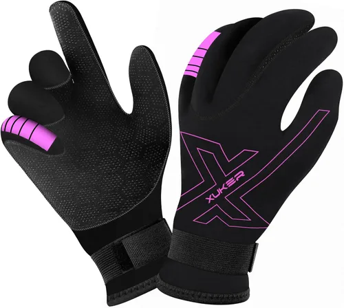 Miniatura 6 de XUKER Guantes de neopreno para mujeres y hombres, guantes de buceo de 0.118 pulgadas para mantener el calor para buceo, buceo, kayak, esnórquel