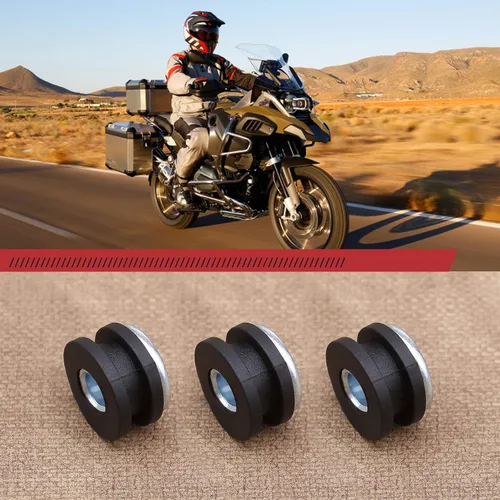 Miniatura 5 de SING F LTD Juego de 20 arandelas de goma M6 para motocicleta, piezas de carenado, arandela amortiguadora, cojín de alivio de presión, universal