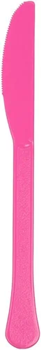 Miniatura 4 de JAM Paper Premium Utensils Party Pack - Cuchillos de plástico - Fucsia rosa intenso - 48 cuchillos desechables/paquete