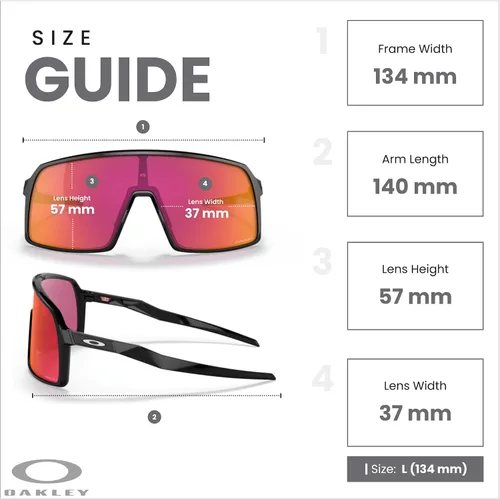 Miniatura 4 de Oakley Sutro OO9406 / OO9462 - Lentes de sol para hombre, kit de correa de accesorios, bolsa de microfibra