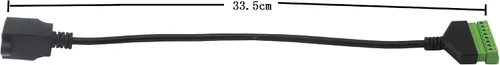 Miniatura 3 de XMSJSIY RJ45 8P8C hembra a adaptador de terminal de tornillo de 8 pines, extensor Ethernet Cat5/6/7, extensión de señal de red CCTV DVR Hembra a