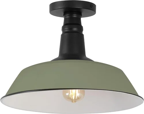 Miniatura 12 de JONATHAN Y JYL9516A - Lámpara Cassidy de 14" de metal LED, montaje semiempotrado, estilo granja, rústico, industrial, costero, de transición, Bronce