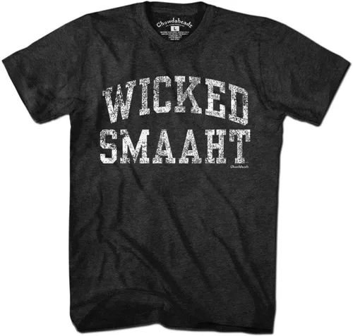 Miniatura 3 de Chowdaheadz Wicked Smaaht - Camiseta divertida de humor de Nueva Inglaterra