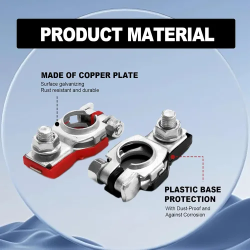 Miniatura 4 de Terminal de batería de plástico Cove Positivo Negativo Compatible con Nissan Maxima Rouge Sentra Murano Reemplazo OE 243407F000 24340-7F000