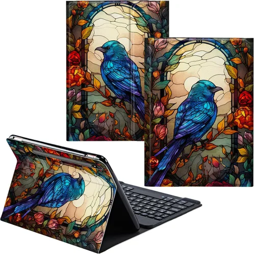 Miniatura 59 de Funda para Samsung Galaxy Tab S6 Lite 2022/2020 Teclado Inalámbrico Desmontable y Cubierta De Soporte De Cuero PU Funda Protectora Para Samsung