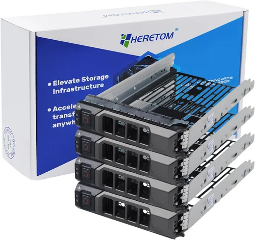 Miniatura 6 de Paquete de 2 bandejas de disco duro KG1CH 0KG1CH HDD Caddy 3.5 Soporte de disco duro Bandeja SSD compatible con Dell PowerEdge R430 R530 R630 R730