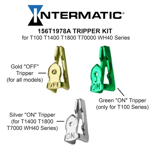 Intermatic 156T1978A - Kit de disparador de interruptor de tiempo, paquete de 2 Trippers genuinos, compatibilidad exclusiva con temporizadores de la