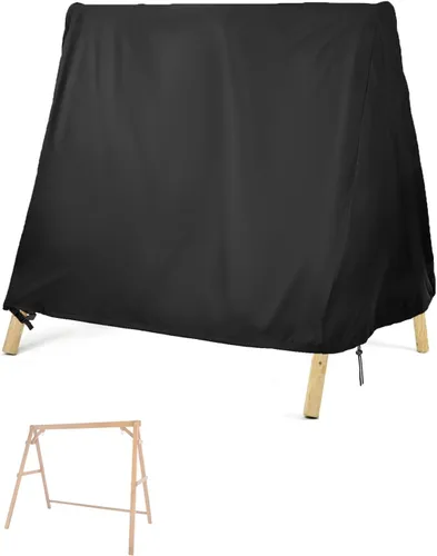 Miniatura 10 de Kasla Outdoor Swing Cover, Waterproof and Heavy-Duty Cover for Patio A Frame Swing Set & Porch Glider Hammock & Porch Swing Stand