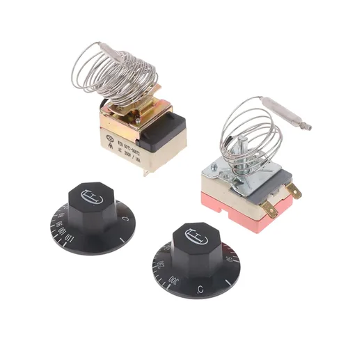 Miniatura 4 de Interruptor de ajuste de perilla de 30-110 de 50 a 300 grados, controlador de temperatura, interruptor de termostato capilar, calentador de agua