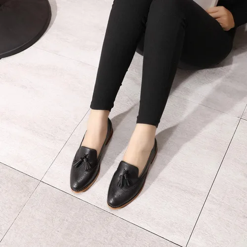Miniatura 5 de Mona Flying - Mocasines de cuero planos informales para mujer
