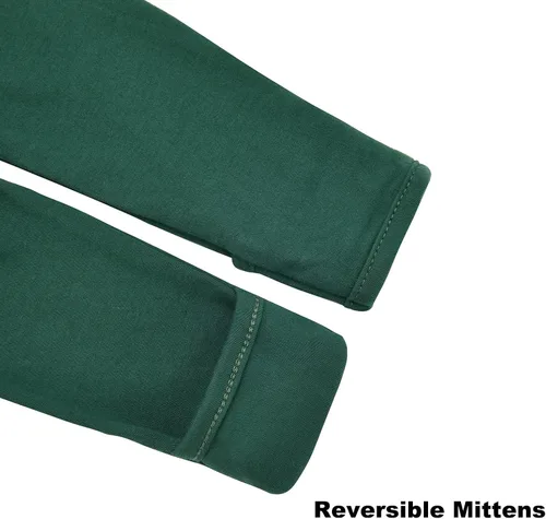 Miniatura 4 de Aablexema Pijama de bebé con puños de manopla, doble cremallera, ropa de algodón para bebés, pijamas para dormir con pies