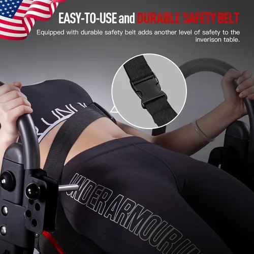 Miniatura 8 de HARISON Inversion Table for Back Pain Relief - Decompression Back Stretcher, 350LBS Capacity Strength Training Inversion Equipment, Decompression