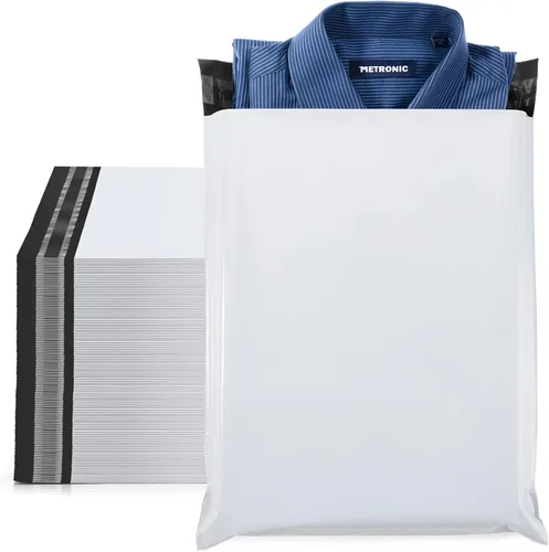 Miniatura 24 de Metronic 100 unidades de sobres de polietileno de 24 x 24 pulgadas, bolsas de envío grandes para ropa, bolsas de correo adhesivas fuertes