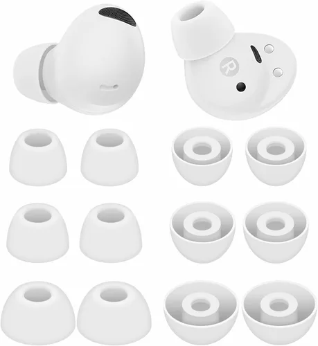 Miniatura 7 de 6 pares de auriculares Galaxy Buds 2 Pro para los oídos, S/M/L de repuesto de goma de silicona suave de gel flexible, tapones para los oídos