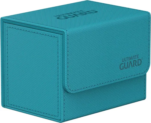 Miniatura 10 de Ultimate Guard Sidewinder 100+, caja de cubierta para 100 tarjetas TCG de doble manga, gris, cierre magnético y forro interior de microfibra para un