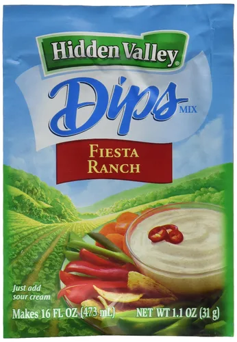 Hidden Valley Fiesta Ranch - Mezcla de salsas, sin gluten, paquete de 24