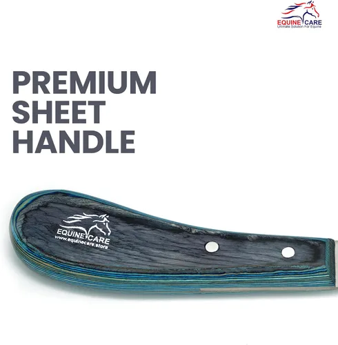 Miniatura 3 de Equine Care Cuchillo de pezuña para zurdos – Hoja estrecha de acero inoxidable J2 afilada, mango ergonómico antideslizante Herramienta profesional