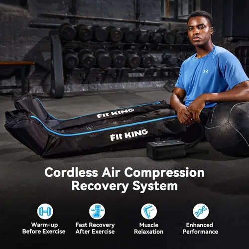 Miniatura 2 de FIT KING Sistema de recuperación inalámbrico mejorado, masajeador profesional de compresión de aire, reduce el dolor muscular y mejora