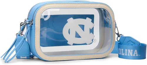 Miniatura 19 de Montana West NCAA Bolsa transparente para eventos de estadio, bolsos para fanáticos de los deportes con correa de nailon ajustable, bolsillo