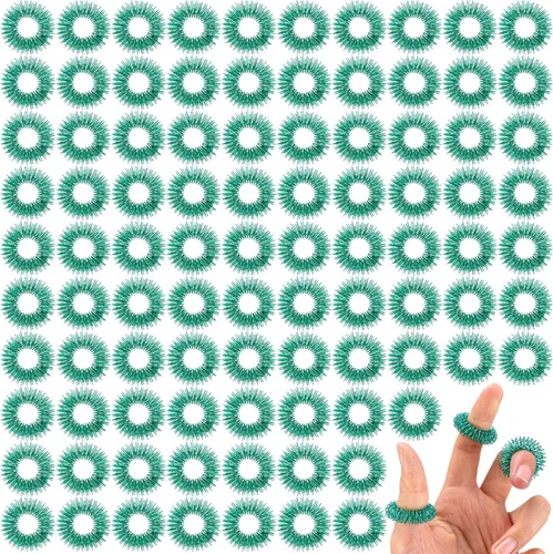 Miniatura 9 de 200 anillos de acupresión para aliviar el estrés, juguetes sensoriales para aliviar la ansiedad, reductor de estrés para hombres, mujeres