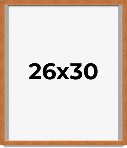 Miniatura 132 de Marco de 3 x 3 pulgadas, marco de madera maciza de nuez miel tradicional marrón Ancho de moldeo de 0.875 pulgadas Profundidad de conejo de 0.875