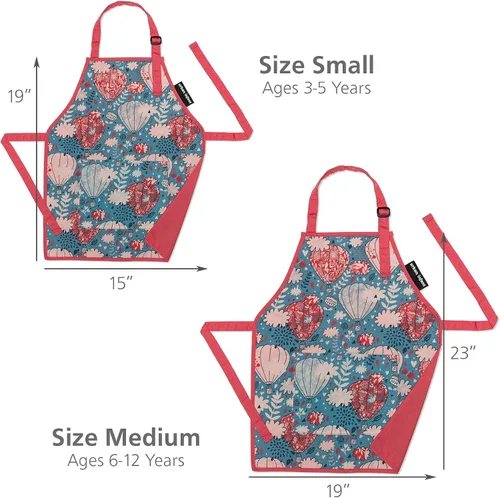 Miniatura 3 de Urban Infant Delantal Pequeño Ayudante para Niños - Delantal para Cocinar, Arte y Jardinería Infantil - Gran Regalo para Niños Pequeños y Niñas