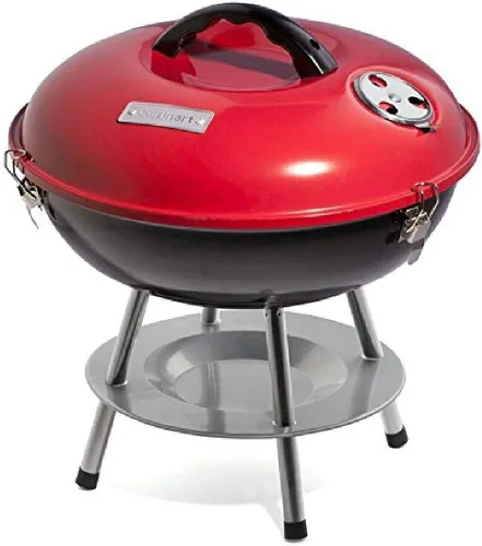 Portátil barbacoa de carbón, Cuisinart ccg-190, 14 in, Rojo