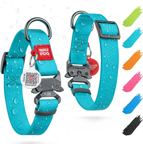 Miniatura 40 de WAUDOG Collar de Perro Impermeable - Collar de Perro Ajustable para Perros Grandes, Pequeños y Medianos - Collar de Perro Desmontable Impermeable