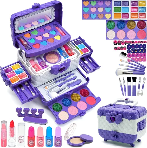 Miniatura 8 de Juegos de maquillaje para niñas – Juegos de maquillaje para niñas de 3 a 4 años, kit de maquillaje de juego, maquillaje para niñas, los mejores