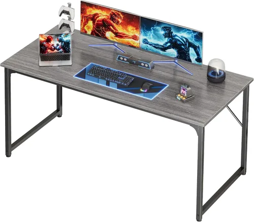 Miniatura 16 de PRAISUN Escritorio de 40 x 24 Pulgadas con Escritorio Más Profundo, Escritorio para Computadora de Oficina de Juegos, para Trabajo, Estudio, Negro