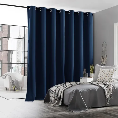 Miniatura 6 de RYB HOME - Cortinas opacas para patio - Cortinas con ojales sólidos, paneles de ventana grandes, eficiencia energética, cortinas de privacidad