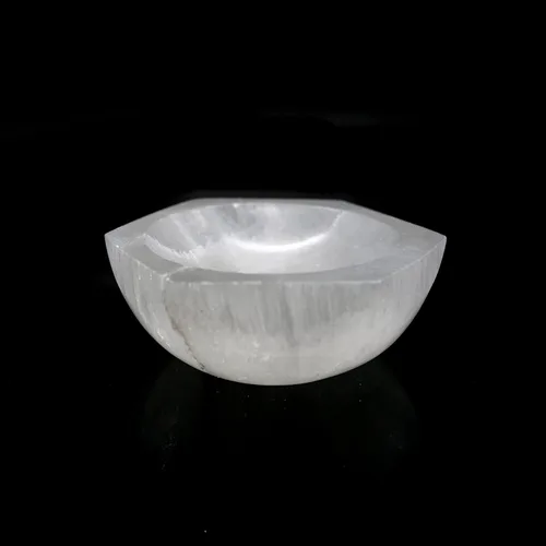 Miniatura 11 de SOUL STICKS Cuencos de cristal de selenita para manchas, curación y recarga de cristales, cuenco de selenita pura y estación de carga de cristal