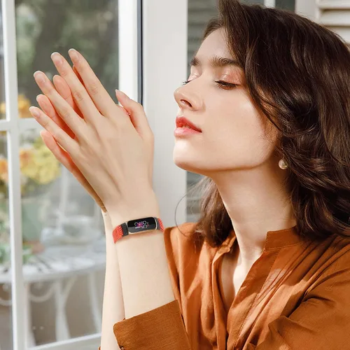 Miniatura 7 de TumpCez Bandas elásticas de nailon compatibles con correas Fitbit Luxe para mujeres y hombres, elásticas, ajustables, transpirables, cómodas