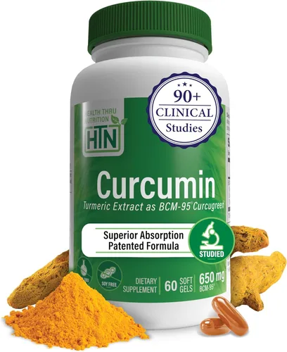 Health Thru Nutrition Curcumin 650mg BCM-95 Curcugreen | Complejo de curcumina de cúrcuma | Alta absorción | Respuesta saludable a la inflamación |