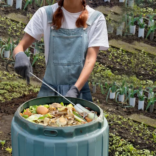 Miniatura 6 de SQUEEZE master Aerador de compost-Volteador de abono y herramienta de mezcla-Herramienta de aireación de jardín