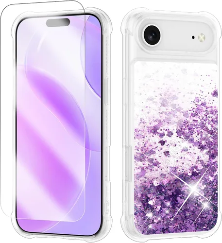 Miniatura 44 de Funda con purpurina para Samsung Z Flip 3, a prueba de golpes, funda de TPU transparente con purpurina líquida para Samsung Z Flip 3 para mujer