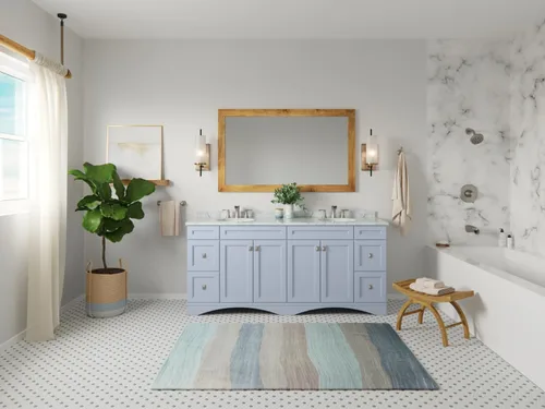 Miniatura 11 de Pfister Jaida LF049JDGS - Grifo de lavabo de baño, 8 pulgadas de ancho, 2 asas, 3 agujeros, acabado de níquel cepillado de defensa contra manchas