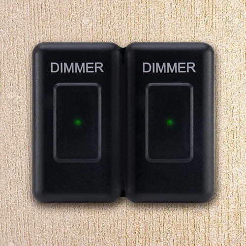 Miniatura 5 de Interruptor de atenuación RecPro Interruptor de atenuación táctil de 12V para RV Compatible con bombillas LED, incandescentes o halógenas (doble)