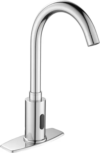 Grifo de baño sin contacto de 3 o 1 agujero, grifo de fregadero con sensor de movimiento, grifo de agua manos libres de hospital con mezclador de
