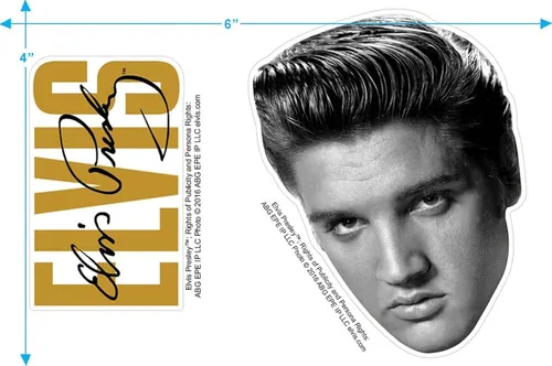 Miniatura 3 de Popfunk Elvis Presley Signature Heartthrob Music T Shirt Stickers