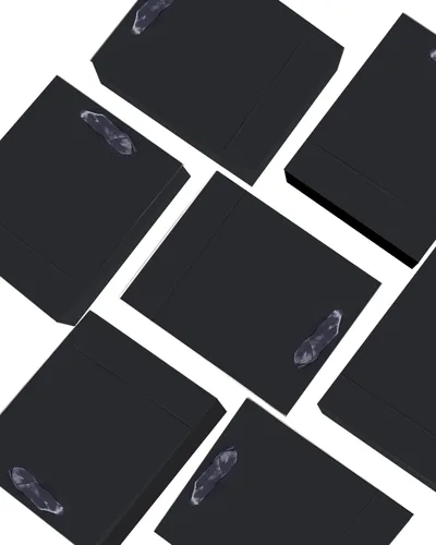 Miniatura 4 de qiqee 24 bolsas de regalo negras con papel de seda para bodas, cumpleaños, suministros de fiesta, bolsas de regalo de cartón de tamaño mediano