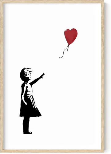 Miniatura 33 de HAUS AND HUES Póster de arte callejero Banksy - Arte pop grafiti - Sin marco 12"x16" Banksy Pulp Fiction