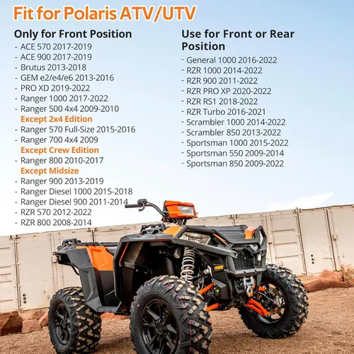 Miniatura 2 de Rodamientos de rueda delantera o trasera para Polaris RZR Ranger General Sportsman Scrambler (44x72x33) de alta resistencia