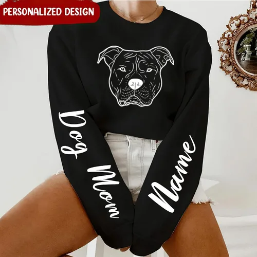 Miniatura 2 de Regalos personalizados para amantes de los perros, sudadera de perro para mujer, camisas de mamá para mujer