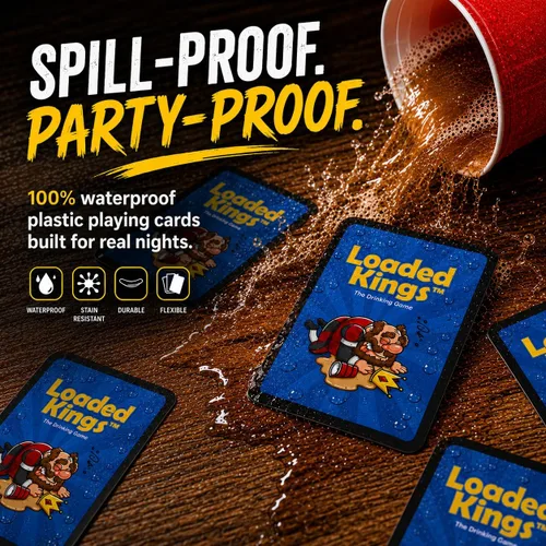 Miniatura 4 de Juego de cartas para beber Loaded Kings (impermeable) (versión inglés)