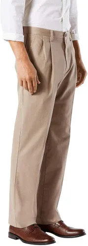 Miniatura 2 de Dockers - Pantalones caquis masculinos de ajuste clásico - plisados